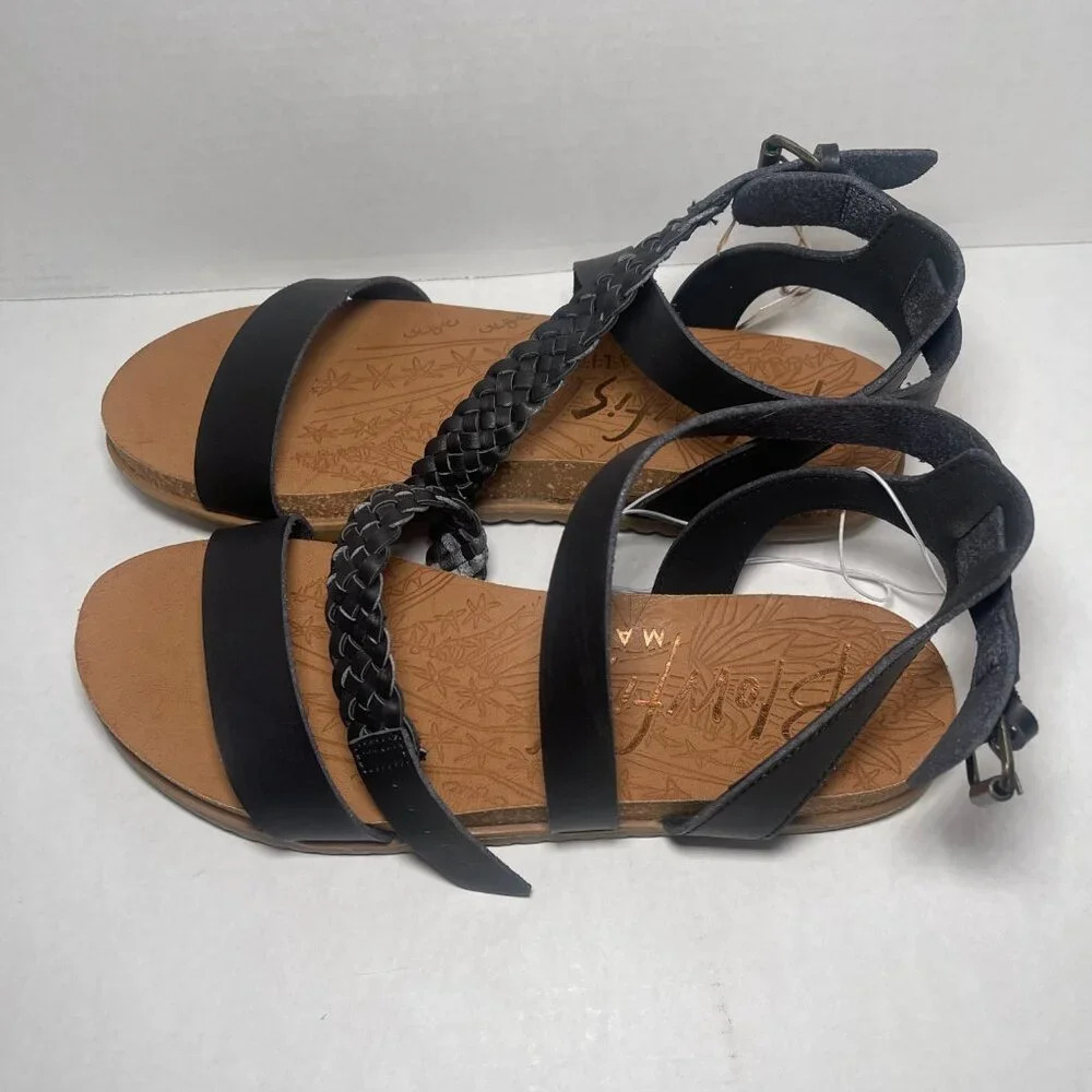 Blowfish Black and Brown Sandals - Picture 5 of 10